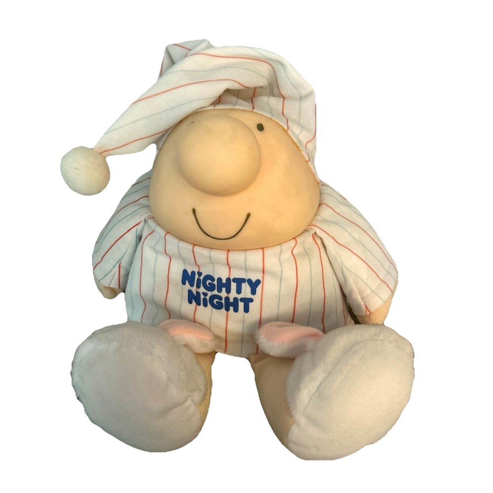 Ziggy Plush Nighty Night PJs Bunny Slippers American Greetings VTG 1986